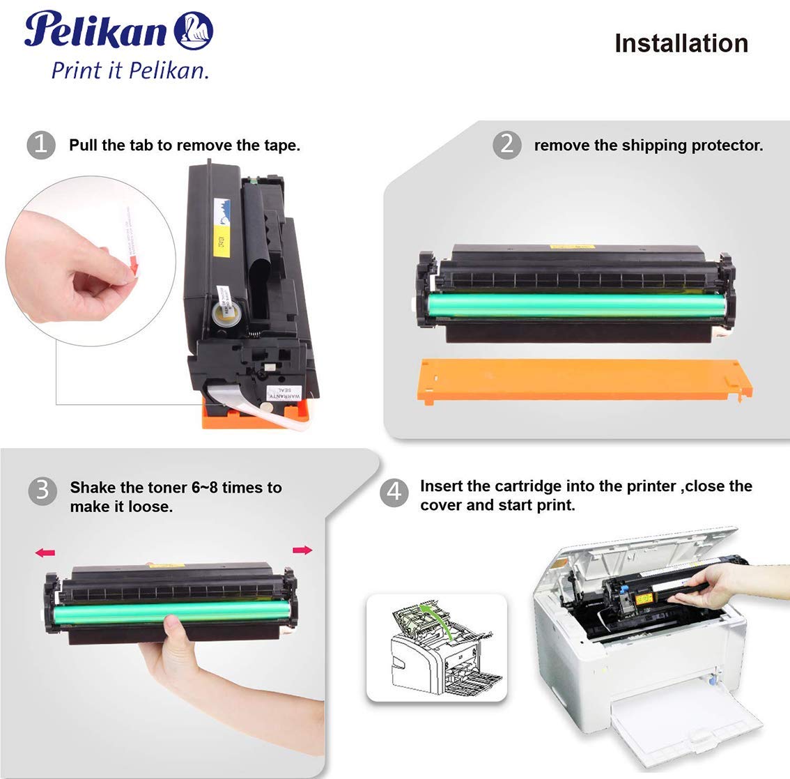 Pelikan Toner 4284280 replaces HP CF412X (for Printer HP LASERJand PRO M452DN,M452DW,M452NW,MFP M477FDW,MFP M477FDN,MFP M477FNW,MFP M377) yellow - Image 3