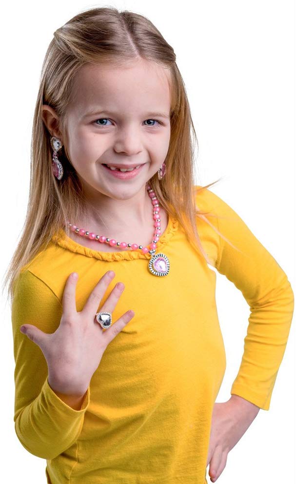 Dress Up America Jewelry Set For Little Girls, Princess Jewellery Box Includes Beautiful Necklace, Bracelet & Earring - Image 2