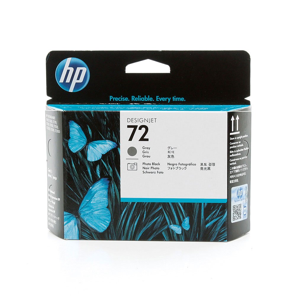 HP 72 C9374A Grey 130-ml Genuine DesignJet Ink Cartridge Ink, for T2300 eMFP, T1300, T1200, T1120, T1100, T1100 MFP, T795