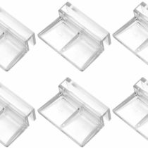 POPETPOP 6pcs Aquarium Lid Holder-Acrylic Lid Clips Aquarium Fish Tank Glass Cover Clip Support Holder-6mm