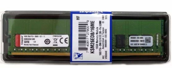 KINGSTON 16GB 2666MHz DDR4 ECC CL19 DIMM