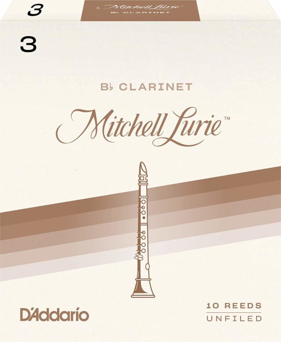 Rico Mitchell Lurie 3.0 Strength Reeds for Bb Clarinet (Pack of 10)