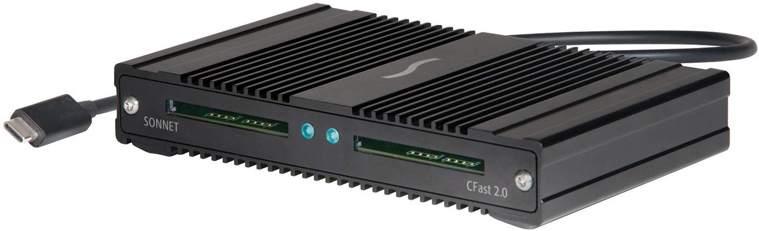 Sonnet SF3-2CFST Pro Card Reader - Thunderbolt 3, Black, Dual CFast