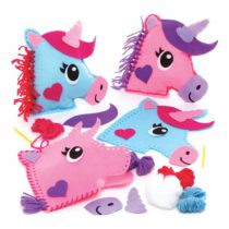 Baker Ross AW623 Unicorn Cushion Sewing Kits (Pack of 2), Assorted