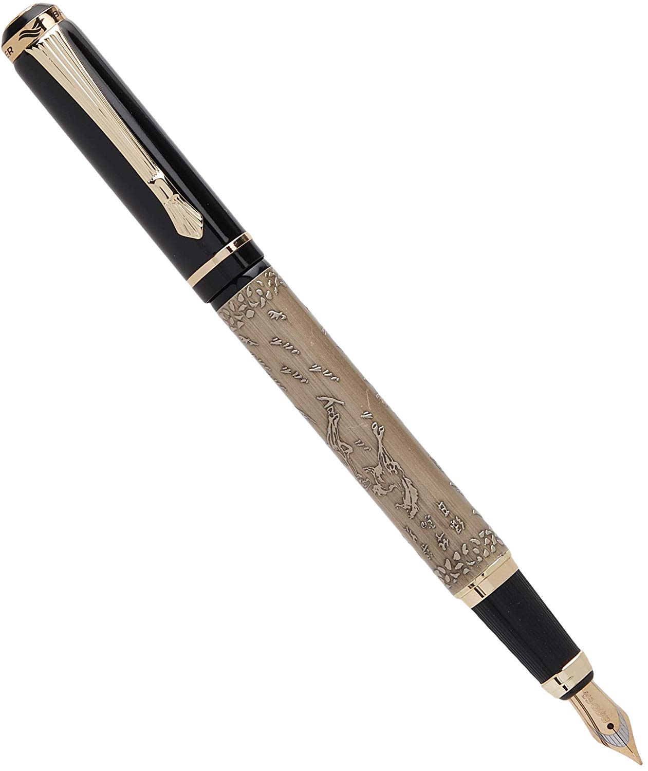 AKORD Luxury Chinese House Calligraphy Fountain Pen - Bronze