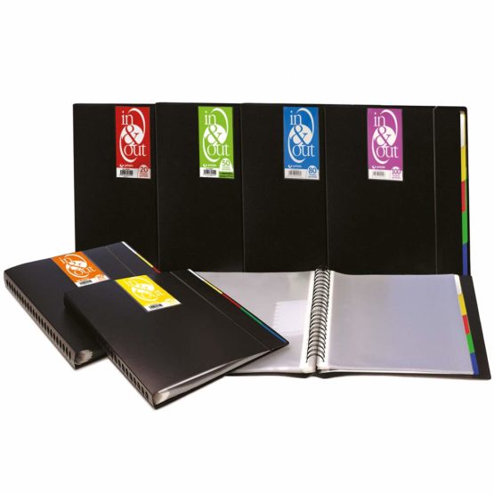 Grafoplás 39405010 - Folder, 50 Sleeves, in & Out System, A4, Black - Image 4