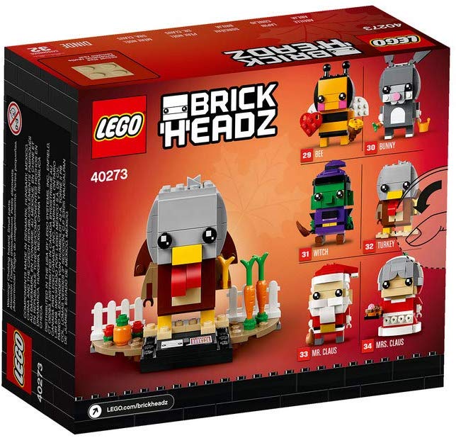 LEGO Thanksgiving Turkey - Get into the festive spirit with a BrickHeadz™ Thanksgiving Turkey!, Brown,white,yellow - Image 2