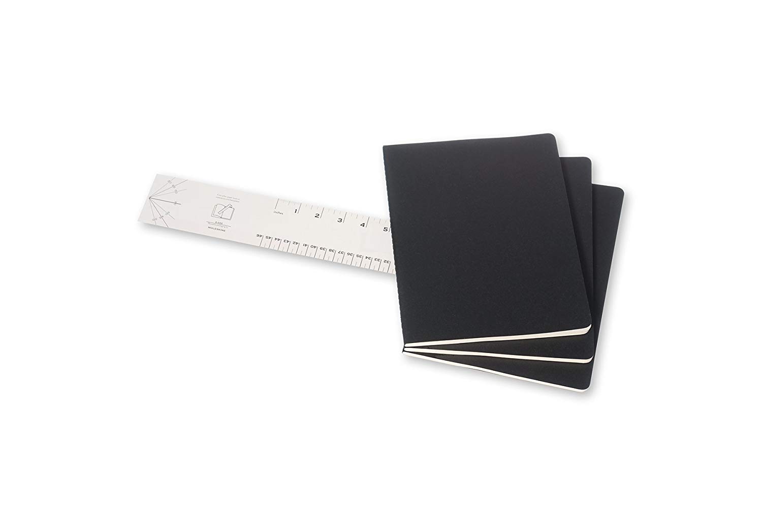 Moleskine Cahier Journal, Soft Cover, XL (7.5" x 9.5") Squared/Grid, Black, 120 Pages (Set of 3), XLarge - Image 4