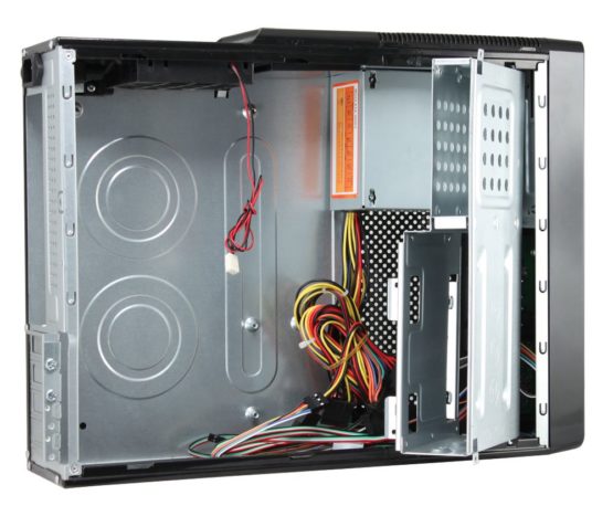 CiT Slim Micro ATX or Mini ITX Case with Built-in Card Reader and 300W PSU - Black - Image 4