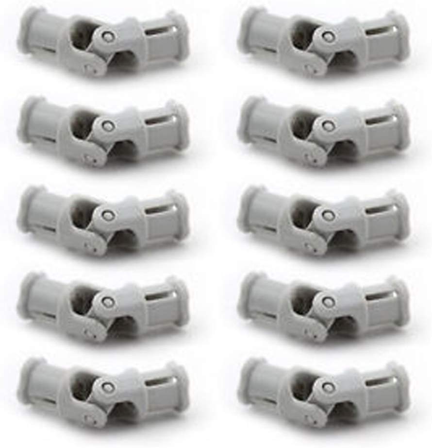 Lego Technic 61903 Small Gimbal Union 3 Pivots Pack of 10 Light Grey, Gris