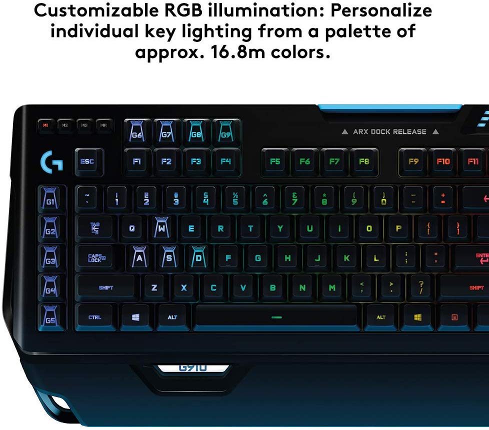 Logitech G910 Orion Spectrum Illuminated Mechanical Gaming Keyboard ...