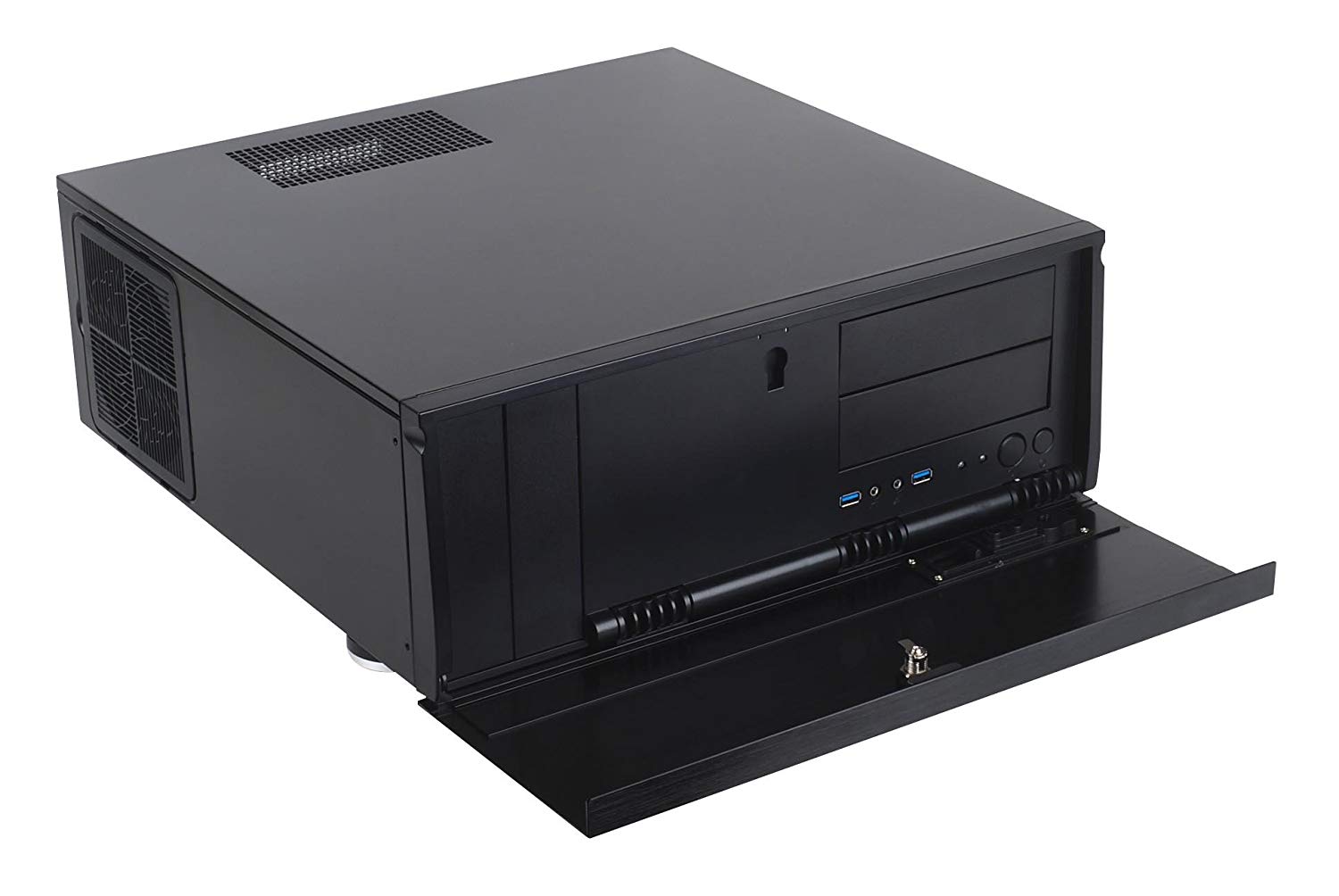 SilverStone SST-GD07B - Grandia HTPC ATX Computer Case, Silent High Airflow Performance, black, Eén maat - Image 4