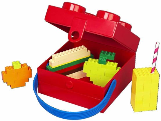Room Copenhagen 4024 Lego Hand Carry Box 4 Handle Blue, Plastic, Bright Red - Image 2