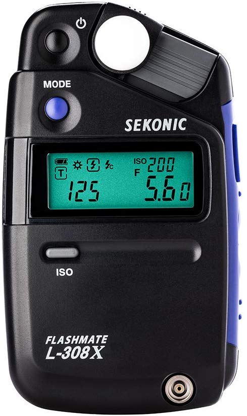 Sekonic FLASHMATE L-308X Photographers and Film Makers Exposure Meter - Black/Blue - Image 2