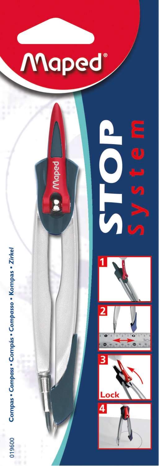 MAPED Stop System Compass with Arm Stopper, blue, 1 pc - Image 2