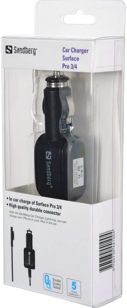 Sandberg Car Charger Surface Pro 3-7, Multicolor - Image 2