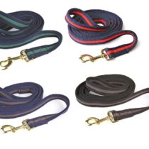 Y-H Hy Soft Webbing Lead Rein Purple Black 6'