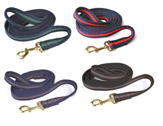 Y-H Hy Soft Webbing Lead Rein Purple Black 6'