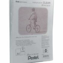 Pentel Display Book Clear, A4 20 Pockets, Transparent, 1 Display Book, DCF242T