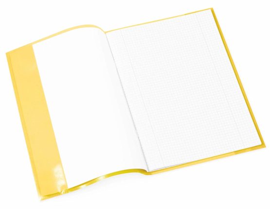 HERMA Clear Exercise Book Cover A4, Made of wipeable and Sturdy Plastic, Slip on Cover Jackets for School, Yellow,7491 - Image 2