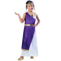 amscan 9000651 Girls Elegant Roman Girl Toga Book Week Fancy Dress Costume Age 9-10 Years