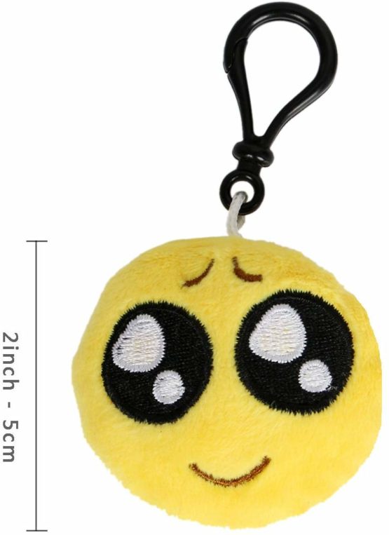 emoji plush keychain