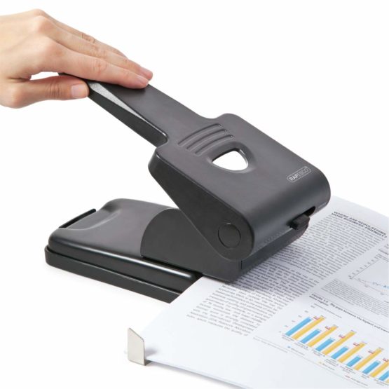 Rapesco 1163 865-P2 Hole Punch Heavy Duty, 63 Sheet Capacity - Black - Image 3