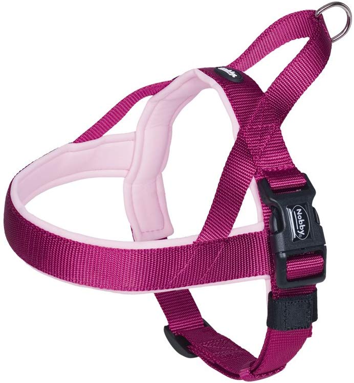 Nobby Classic Preno Norwegian Harness, 38-50 cm+36 cm/20-25 mm, Raspberry/Pink, 38 - 50 cm+36 cm/20 25 mm