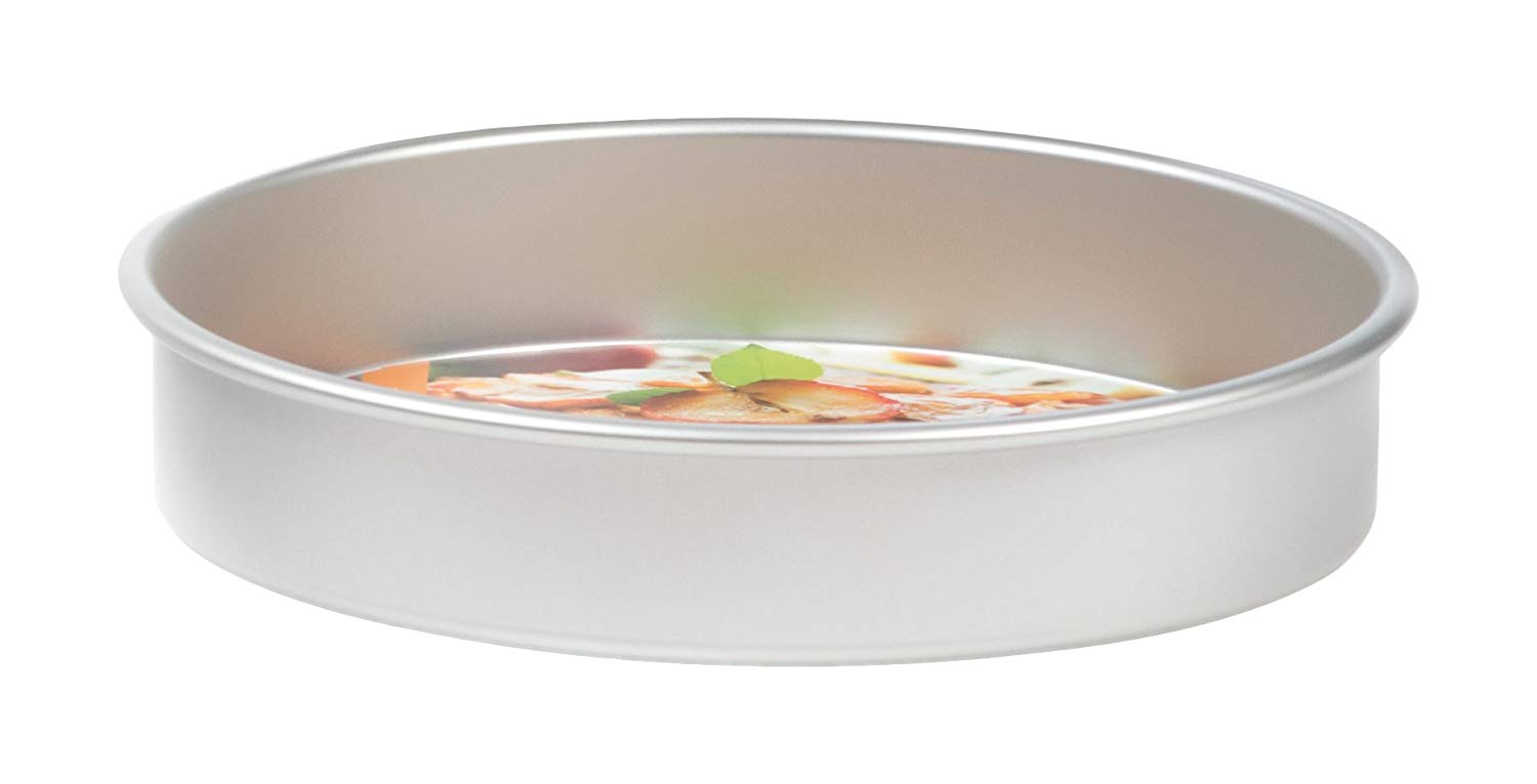 DECORA Round Professional Anodized Aluminium Pan, Silver, 41.5 x 41.5 x 5.5 cm