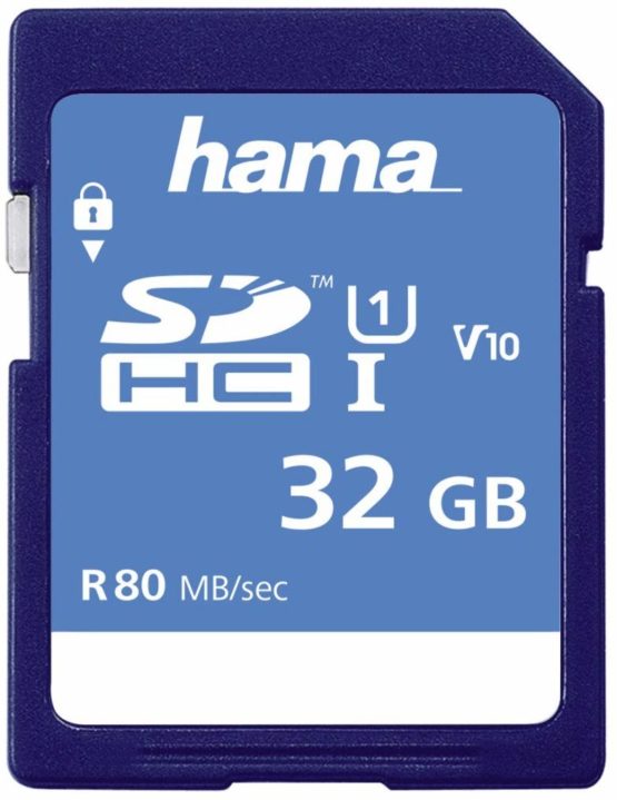 Hama SDHC | 32GB UHS-I Class1 | Super Fast Memory Card | C10 - (533x / 80Mb/s), 00124135, blue