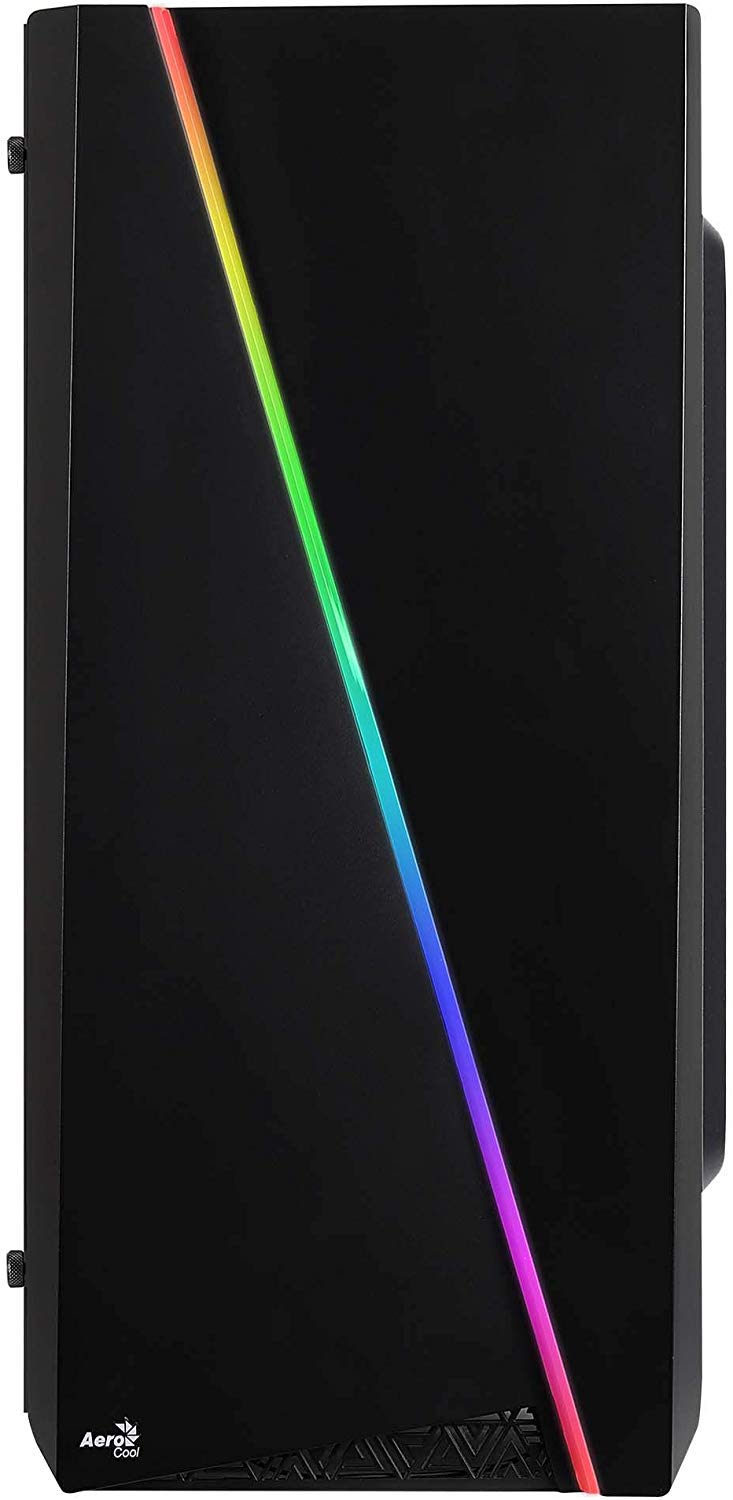 AeroCool CYLONMINI, MicroATX PC Box, RGB 13, Window, 8 cm Fan, Black, única - Image 2