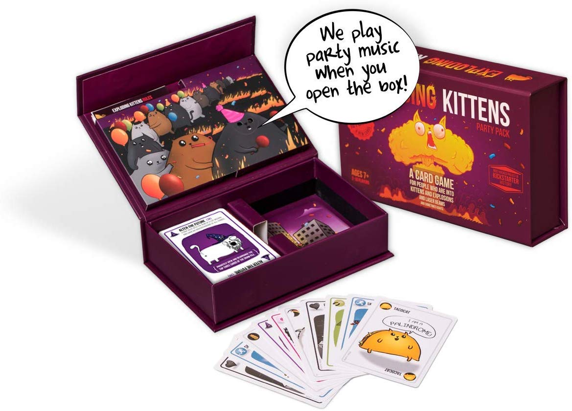 Exploding Kittens Party Pack: Play Exploding Kittens with up to 10 players!, 3.9 inches x 6.1 inches x 3.98 inches - Image 2