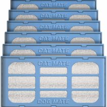 Cat Mate Genuine Replacement Filter Cartridges for Use with Cat and Dog Mate Pet Fountains, Pack of 6