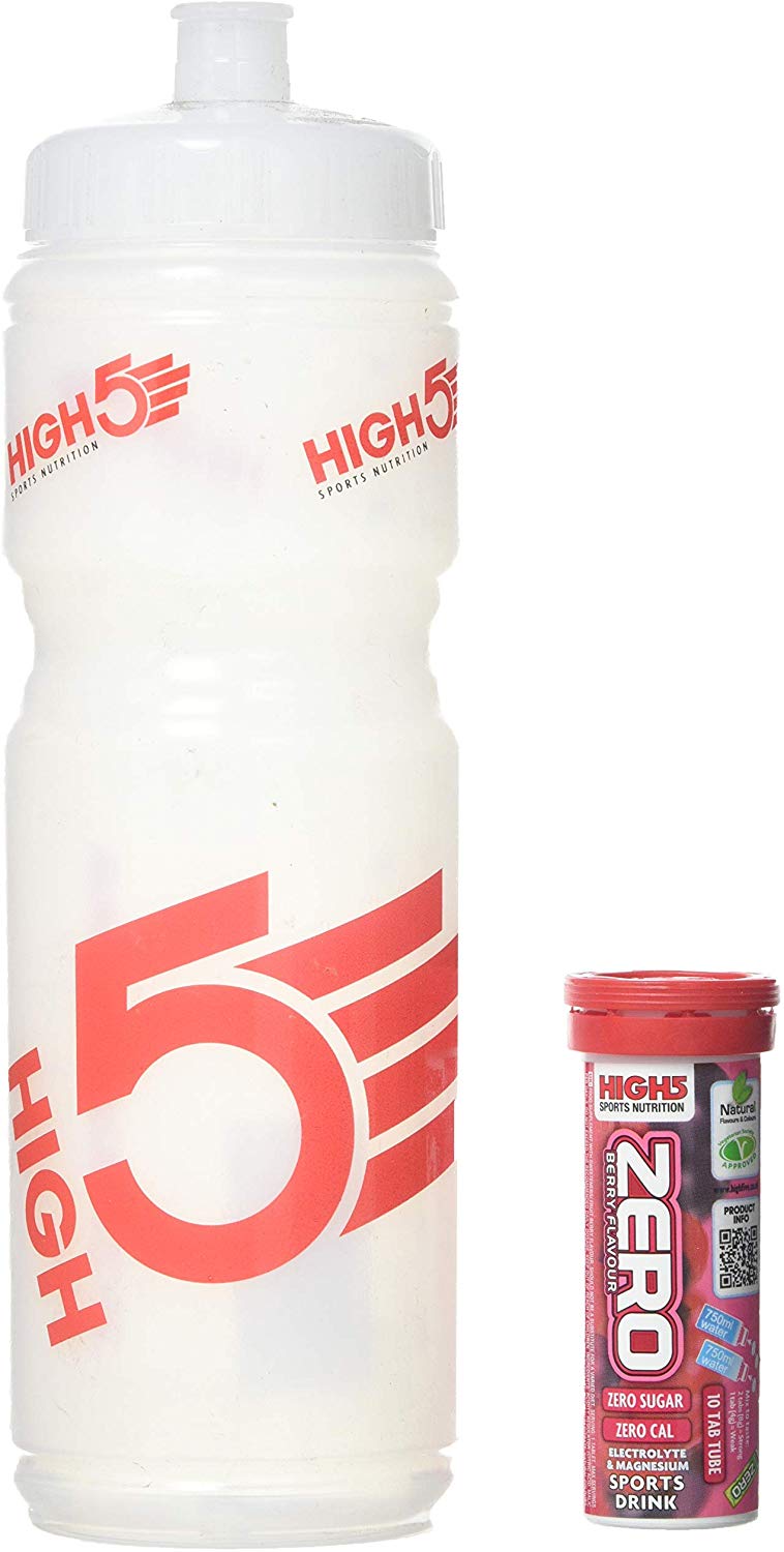 HIGH5 Hydration Starter Kit Inc 750ml Bottle & ZERO 10 Tab Berry Hydration Tablets