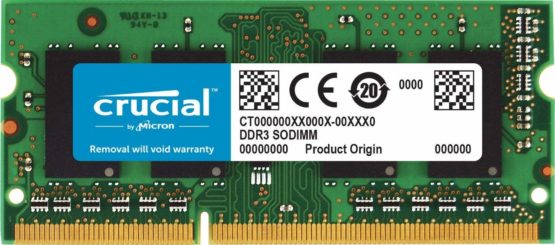 Crucial RAM CT4G3S160BJM 4 GB DDR3 1600 MHz CL11 Memory for Mac, Green