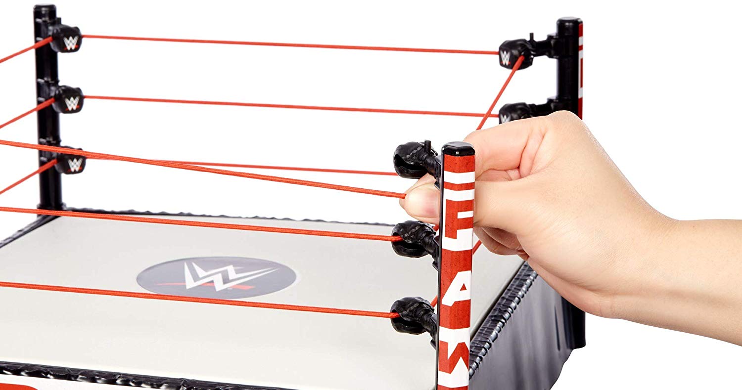 WWE MATTEL GDB87 WWE RAW Superstar Ring with Authentic Decoration, Multi-Colour, 14 Inch, Multicolor - Image 2