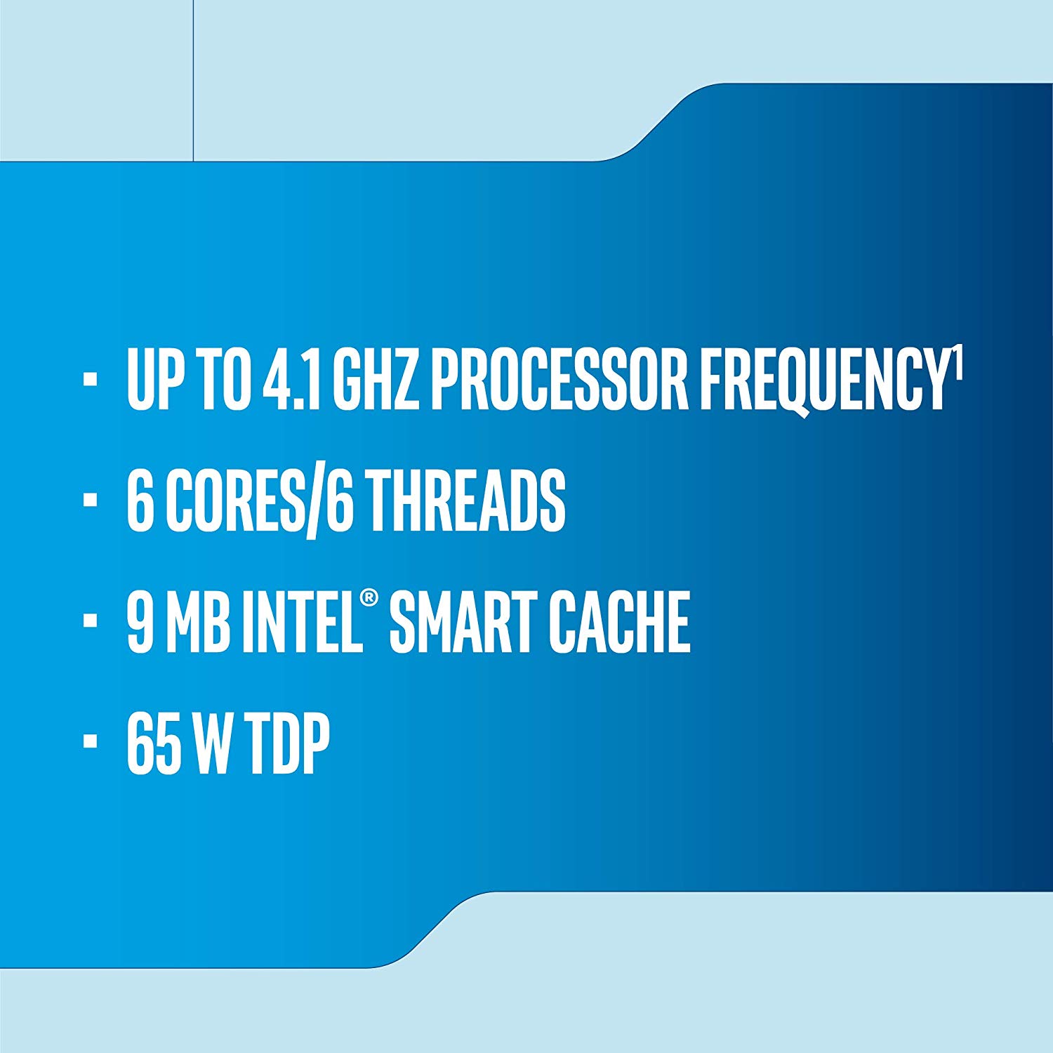 Intel Core i5 9400F - 2.9 GHz - 6-core - 6 threads - 9 MB cache - LGA1151 Socket - Box, coffee, 4,10 GHz - Image 3