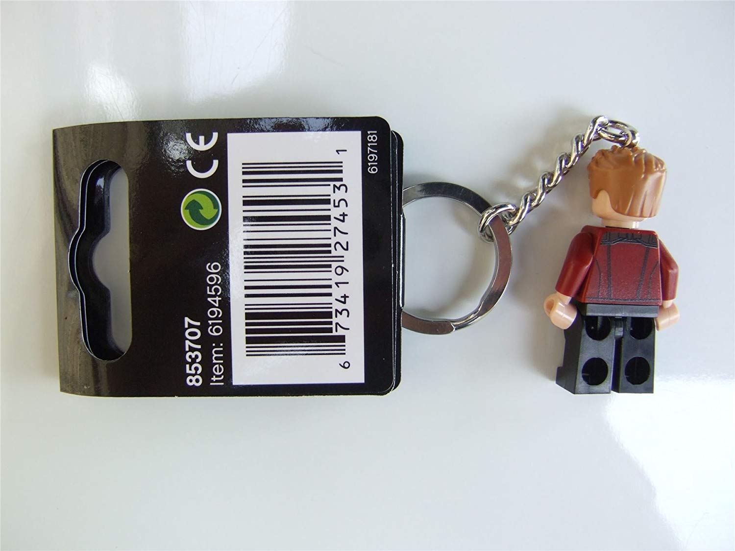 Lego Marvel Super Heroes Star-Lord Keyring / Key Chain - Official LEGO Product, Red - Image 2