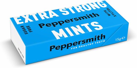 Peppersmith Extra-Strong Eucalyptus 100% Xylitol-Sweetened Multipack Mints, Sugar-Free and Good for Teeth — 12 x 15g Packs - Image 2