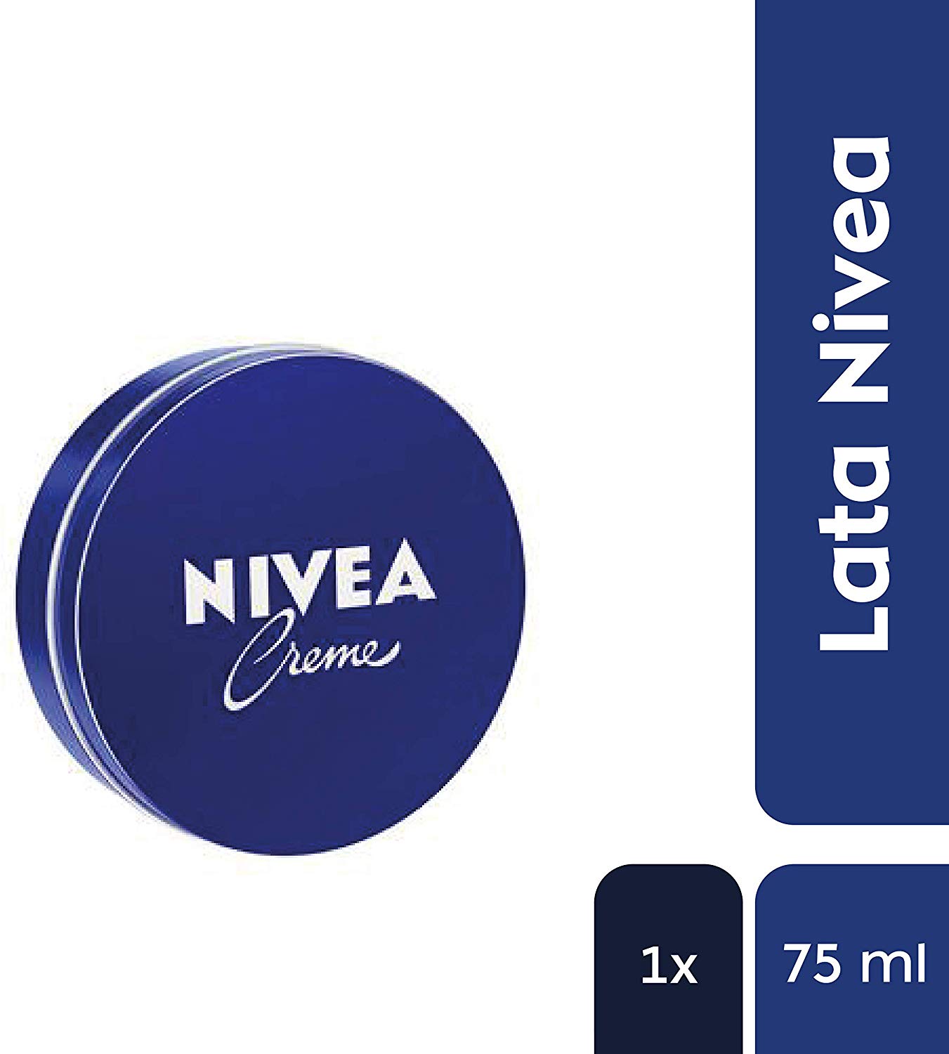 NIVEA Creme (75 ml), Moisturising Skin Cream, Intensively Caring Face Cream, All Purpose Body Cream for the Whole Family - Image 2