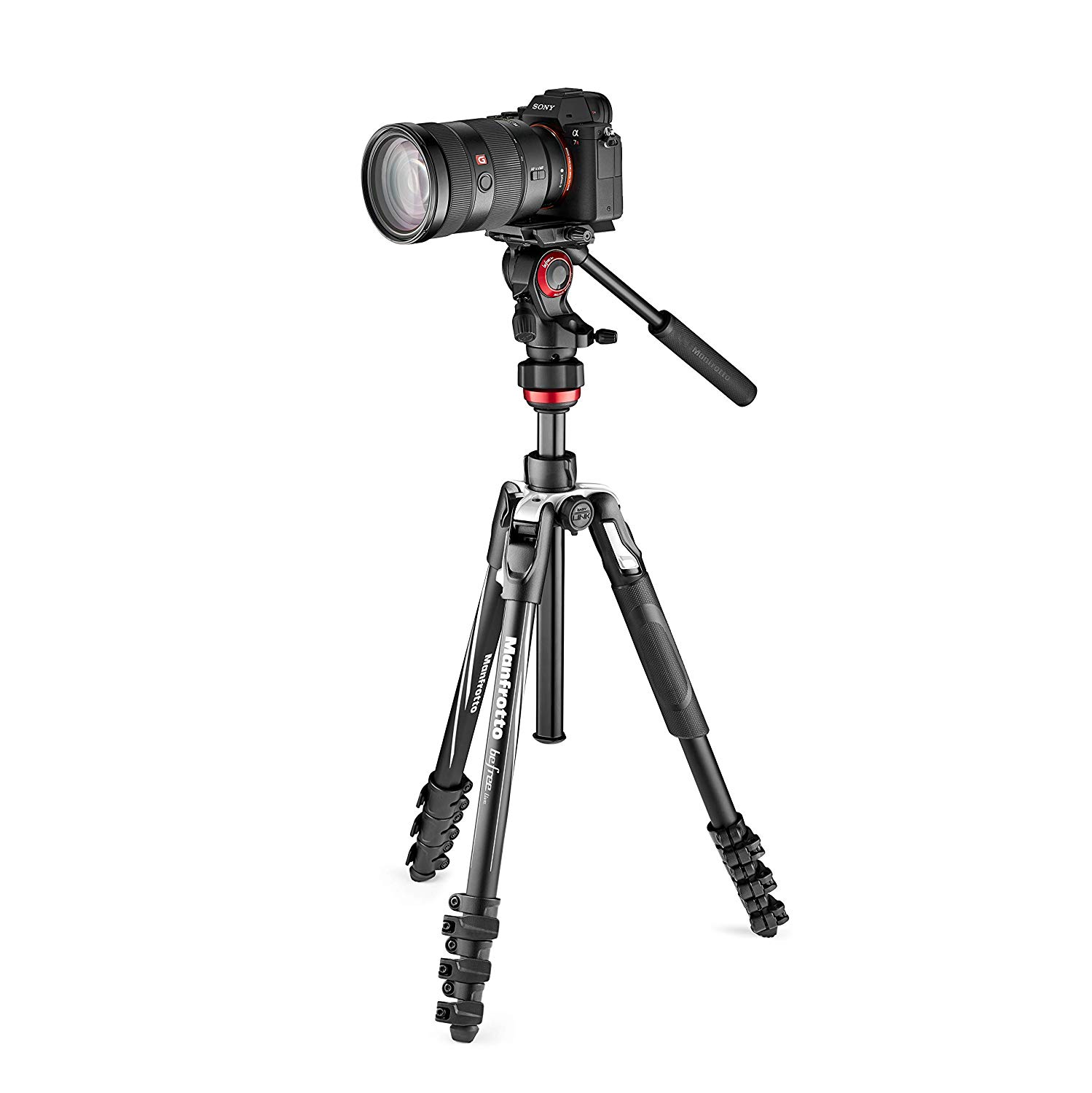 Manfrotto Befree Live, Travel Video Tripod with Video Camera Head and Lever Closure, Aluminium Kit for DSLR Mirrorless - Image 4