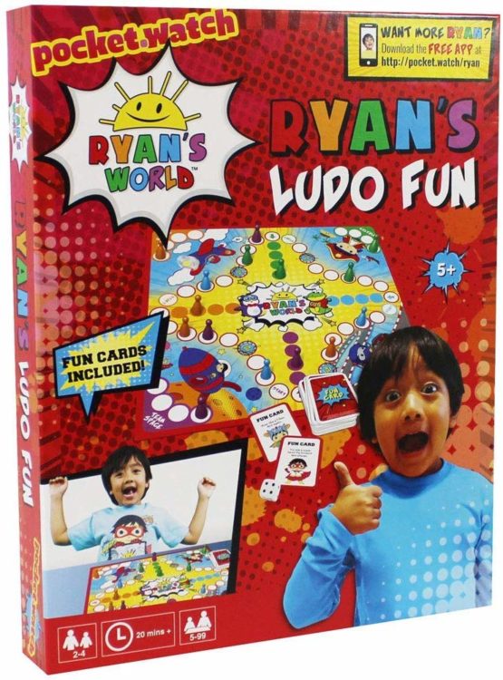 Ryan’s World Brettspiel – Ludo-Klassiker Im Neuen Look, Für 2–4 Spieler, Ab 5 Jahren