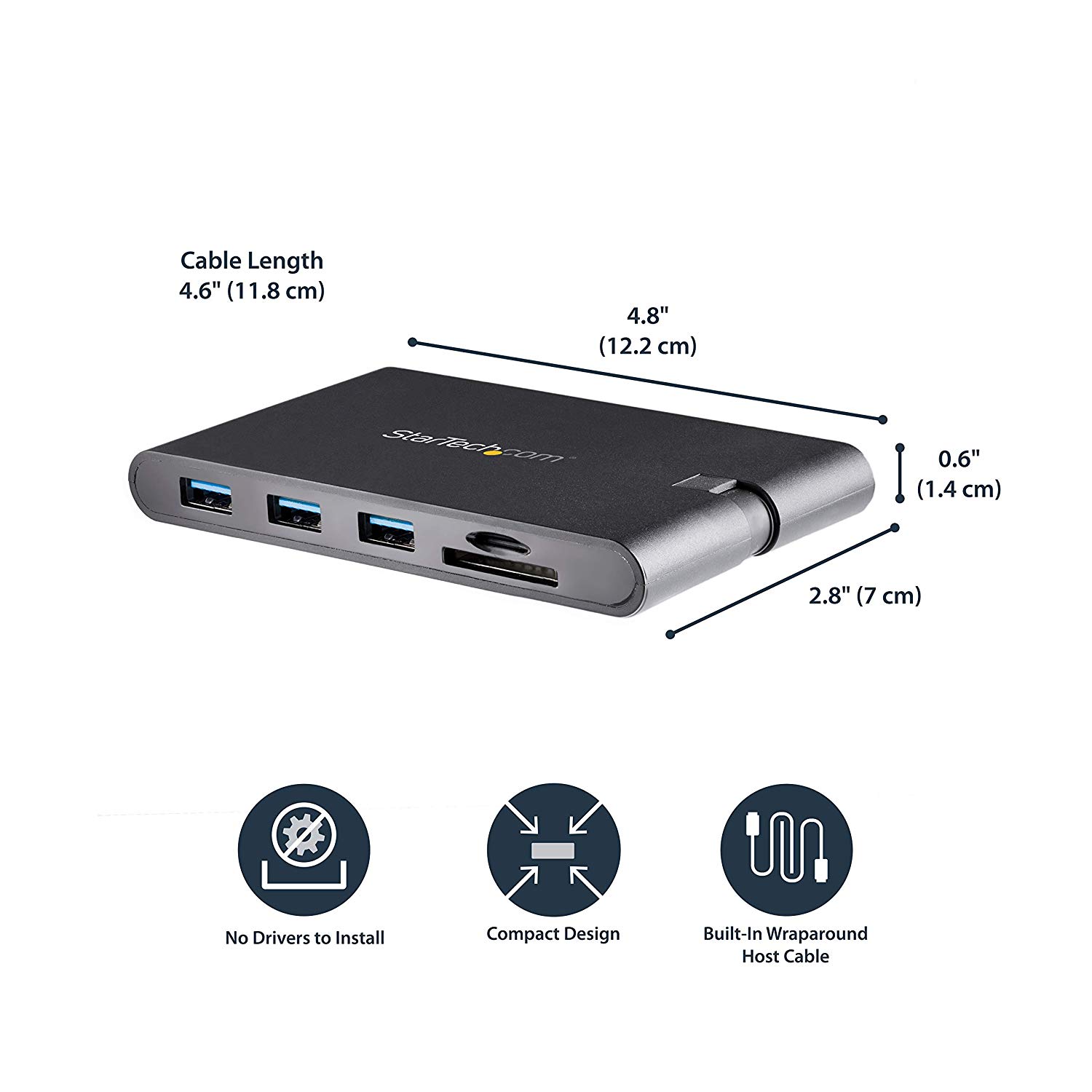 StarTech.com USB C Multiport Adapter, USB Type-C Mini Dock with HDMI 4K or VGA 1080p Video, 100W Power Delivery Passthrough - Image 4