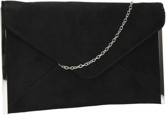 SwankySwans Women's Louis Suede Slim Envelope Party Prom Clutch Bag Clutch
