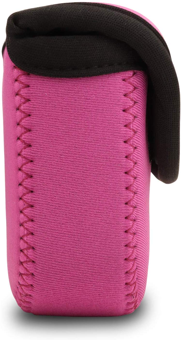 MegaGear MG611 Sony Cyber-shot DSC-HX99, DSC-HX95, DSC-HX90V, DSC-HX80 Ultra Light Neoprene Camera Case, with Carabiner - Pink - Image 4