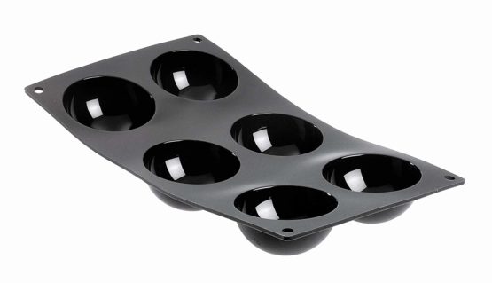 De Buyer 1961.01 Moul ' Flex Silicone Baking Mould - 6 Hemispherical Cakes