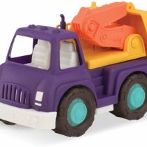 Wonder Wheels by Battat – Toy Excavator Truck – Digger Truck with Moveable Digging Arm, Bucket, Cab – Construction Toy for Toddlers – Recyclable – 1 Year Old +, Multicolor