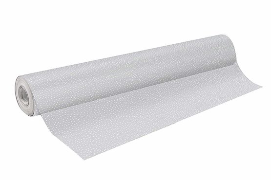 Clairefontaine Printed Long Roll Transparent Film, 50 m x 0.70 m - Silver and White Hearts - Image 2
