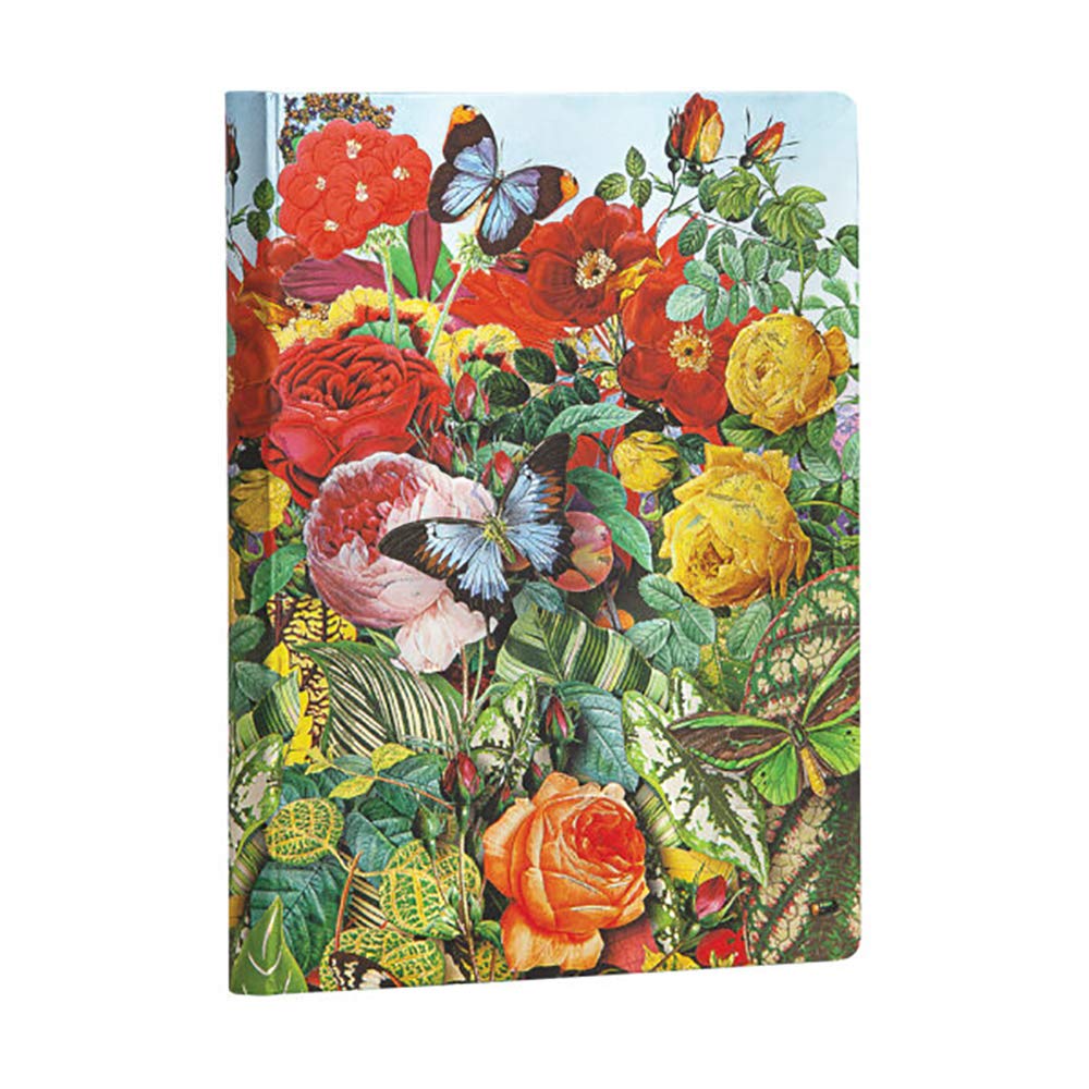 Paperblanks Hardcover Journal Butterfly Garden, Bunt, Midi (180 x 130)