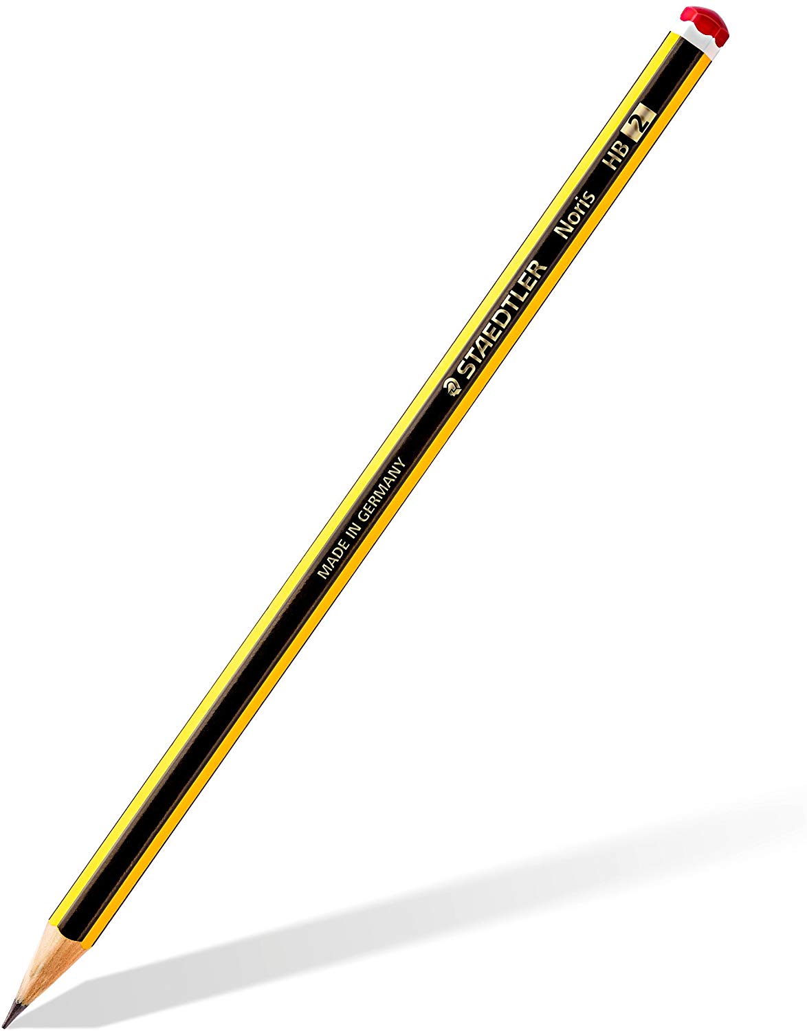 Staedtler 120 SBK-1 Pencils Noris, HB Hexagon, Set of 2, 1 x Pencil Sharpener, 1 Premium Eraser, Made in Germany - Image 2